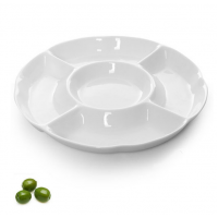 Менажниця порцеляна 24.5*24.5*2.5см