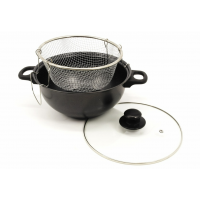 Фрітюрниця 24 см з кришкою