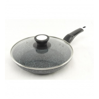 Сковорода 22 см з кришкою, гранітне покриття