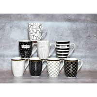 Чашка Чорно-білий мікс 340мл