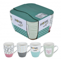 Чашки "Sweet home" 4пр/наб 360мл