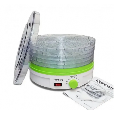 Сушарка електрична для фруктів та овочів Rainberg RB-912 800W 