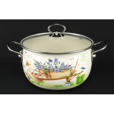 Емальована каструля 20 см