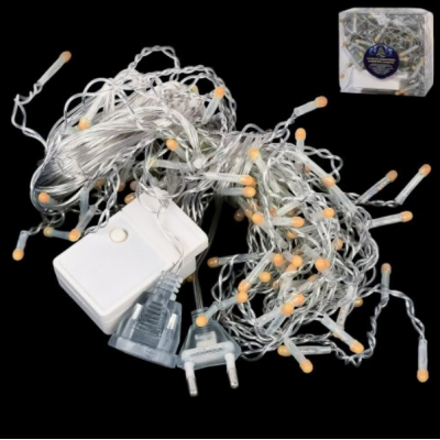 Гирлянда бахрома светодиодная  "Yellow"3м*25-50см 96led