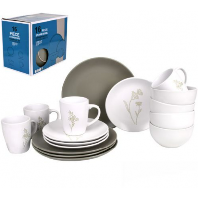 Набір столового посуду 16пр/наб (тарілка 26+20см, супниця 15см, чашка 420мл)