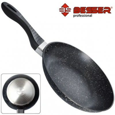 Сковорода лита покриття "Stone" інд. дно 22см