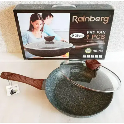 Сковорода Rainberg RB-751 з мармуровим антипригарним покриттям 26 см 