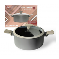  Каструля 4.5л з скляною кришкою