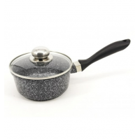 Ковшик 16 х 7,5 см з кришкою гранітне покриття 1,4л