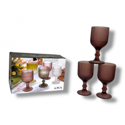 Чарки скляні 6шт у коробці