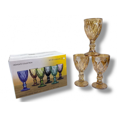 Чарки скляні 6шт у коробці