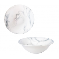Салатник 7' Білий мармур