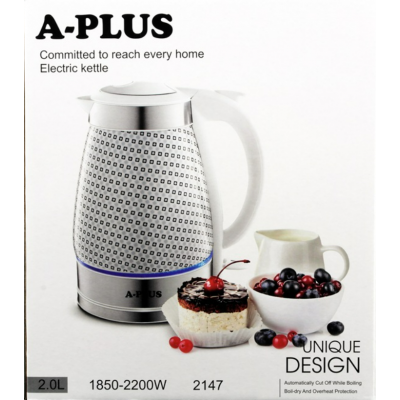 Електрочайник 2.0л 1850-2200 Вт дисковий,кераміка Електрочайник 2.0л 1850-2200 Вт дисковий,кераміка