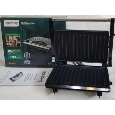 Контактний гриль Rainberg RB-5401 потужністю 1500 Вт  