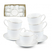 Сервіз чайний 12пр (6 чашок 250 мл, 6 блюдець14 см) Франческа
