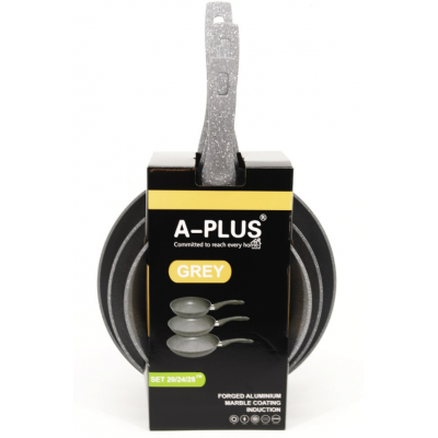 Набір сковорідок 20 см/24 см/28 см