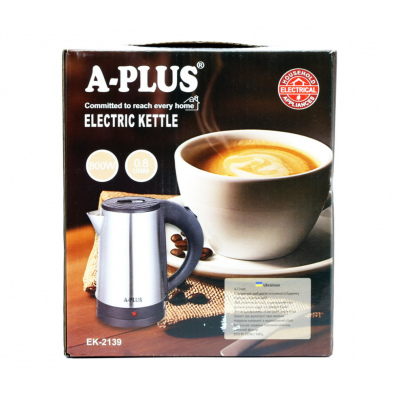 Електрочайник 0,8 л.дисковий нагрівач 800 Вт нержавіюча сталь