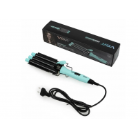 Плойка потрійна хвиля VGR V-595 Стайлер з керамічним покриттям плойка для завивки волосся з іонізацією 