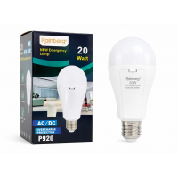Аварійна LED лампа Rainberg P920 20W AC/DC E27, акумуляторна лампа з резервним живленням при відключенні світла 