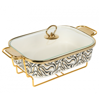 Марміт кераміка "Zebra Gold" 1.5л (31*20*7см)